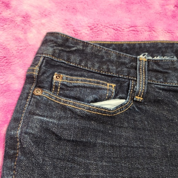 Eddie Bauer Women Jeans Size 10 Slightly Curvy Slim Straight Blue Denim - Picture 3 of 10